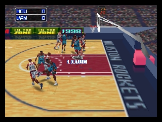 NBA in the Zone '98 (Japan) In game screenshot